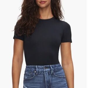 NWT Good American Scuba Short Sleeve Bodysuit